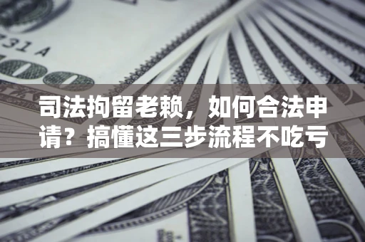 济南司法拘留老赖，如何合法申请？搞懂这三步流程不吃亏！