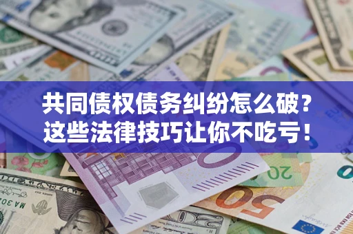济南共同债权债务纠纷怎么破？这些法律技巧让你不吃亏！