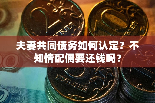 济南夫妻共同债务如何认定？不知情配偶要还钱吗？